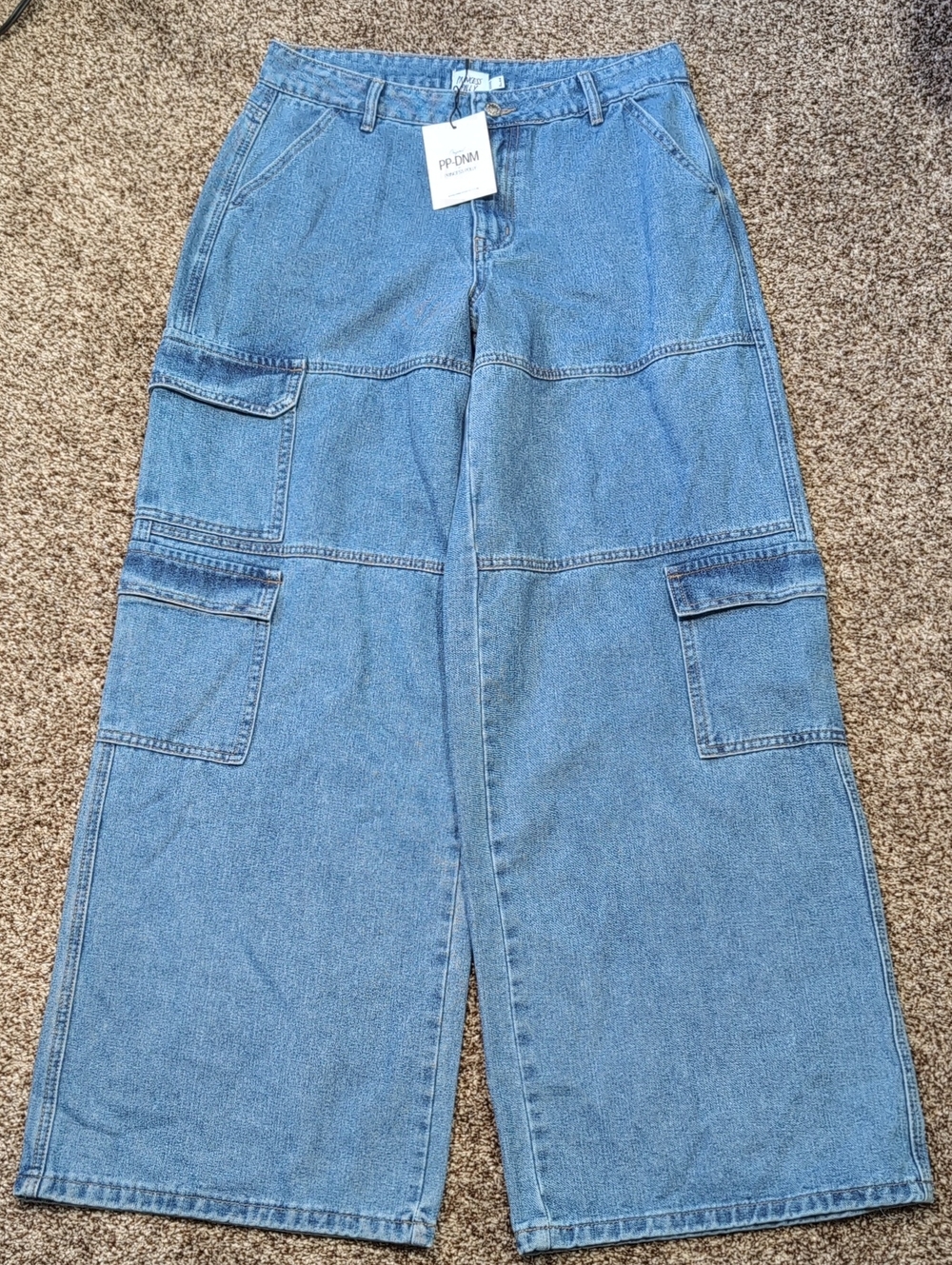 Princess Polly Tamba Cargo Jeans Wide Leg Size 6 NEW